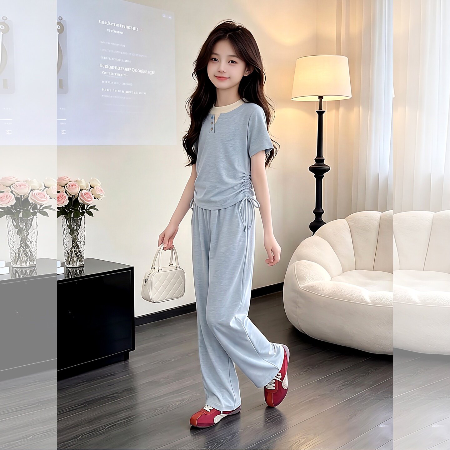 2026年夏季新款女童套装洋气中童