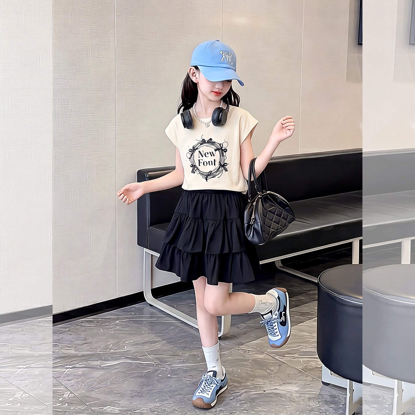 女童短袖t恤夏季2026新款大童女9