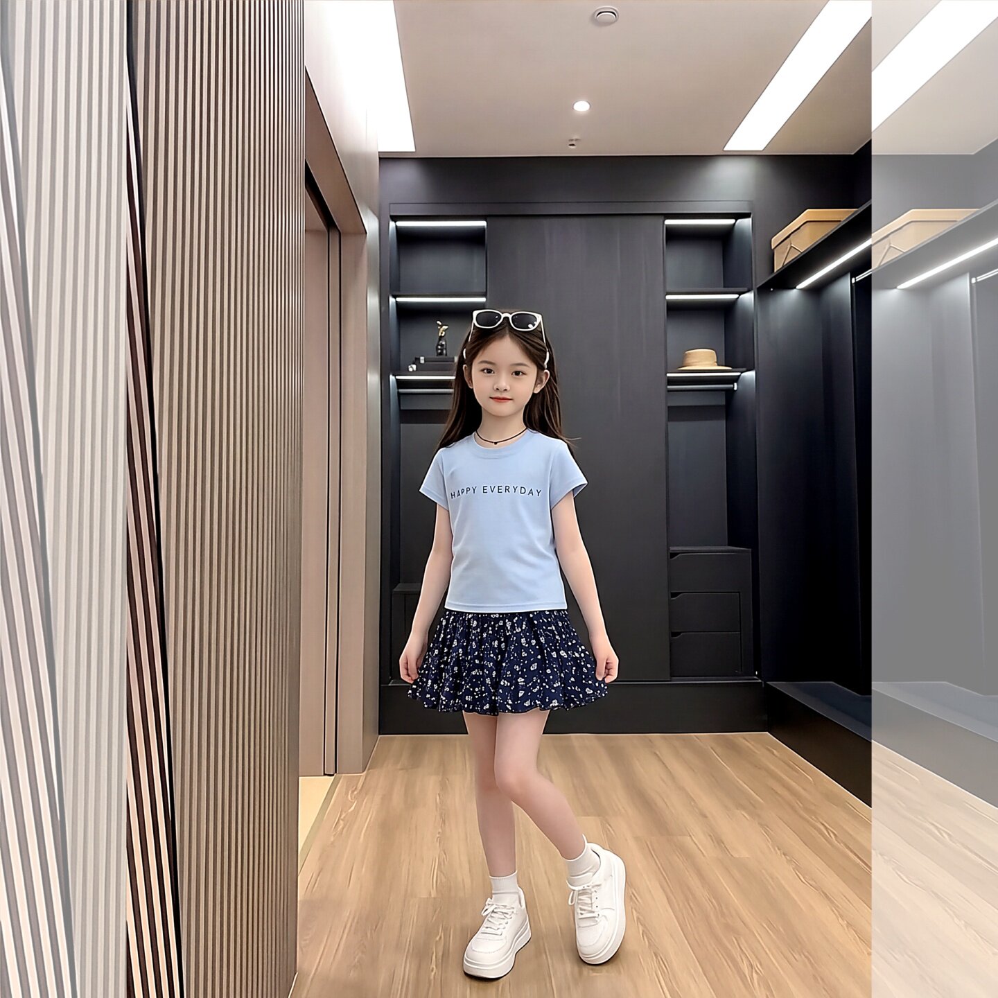 女童夏装2026新款中大童韩版潮洋