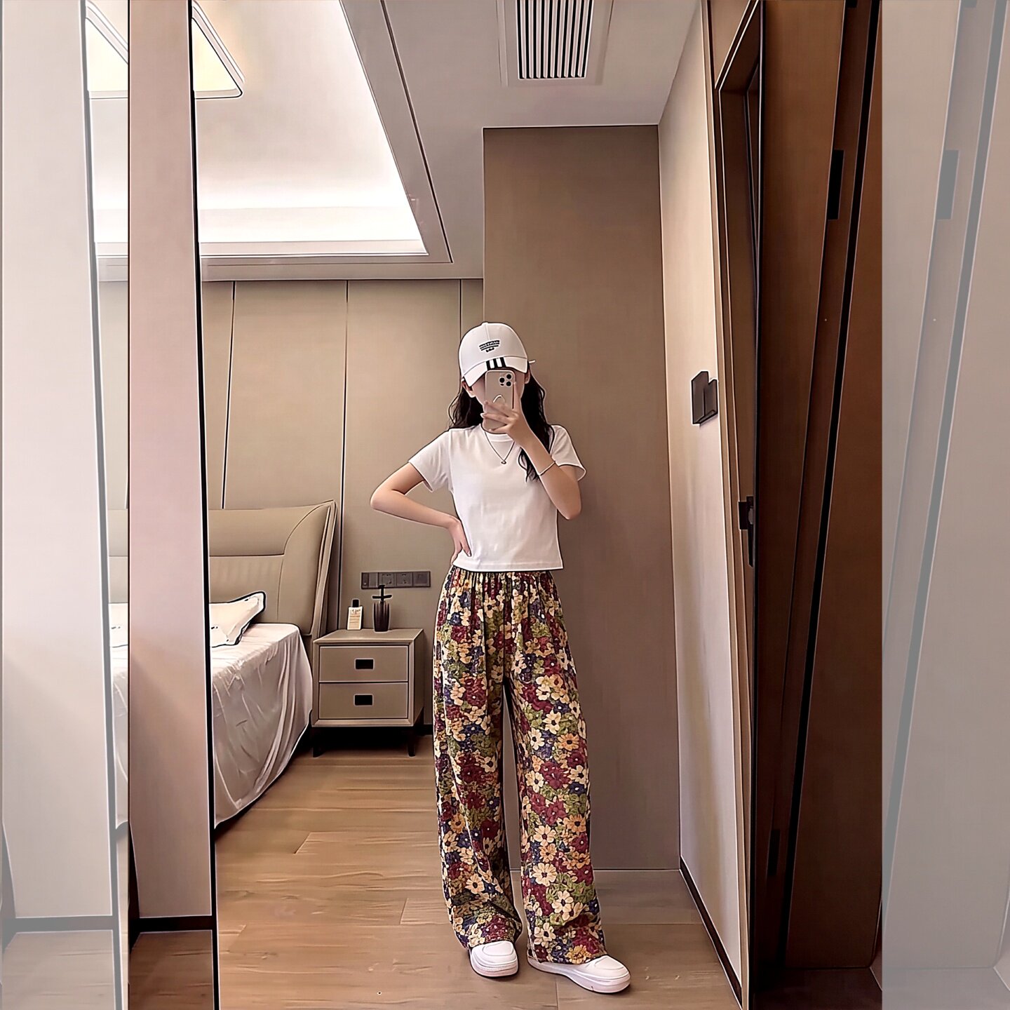 女童夏套装2026新款儿童休闲碎花阔腿裤女孩薄款轻奢小众高端夏装