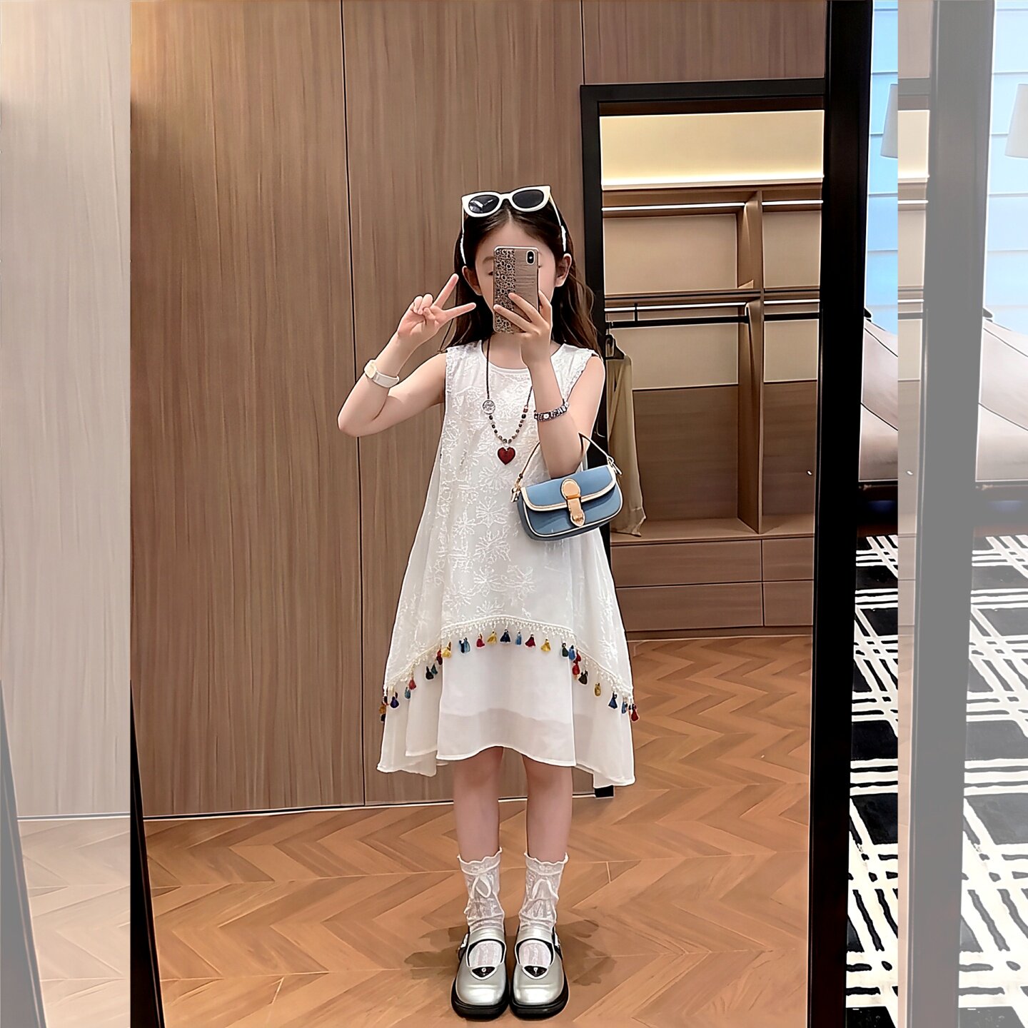 女童连衣裙夏季2026新款儿童无袖