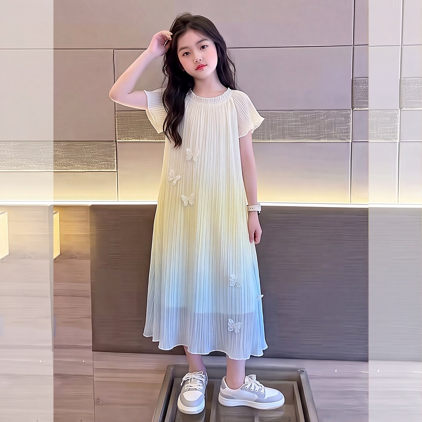 女童夏季甜美连衣裙2026新款女孩