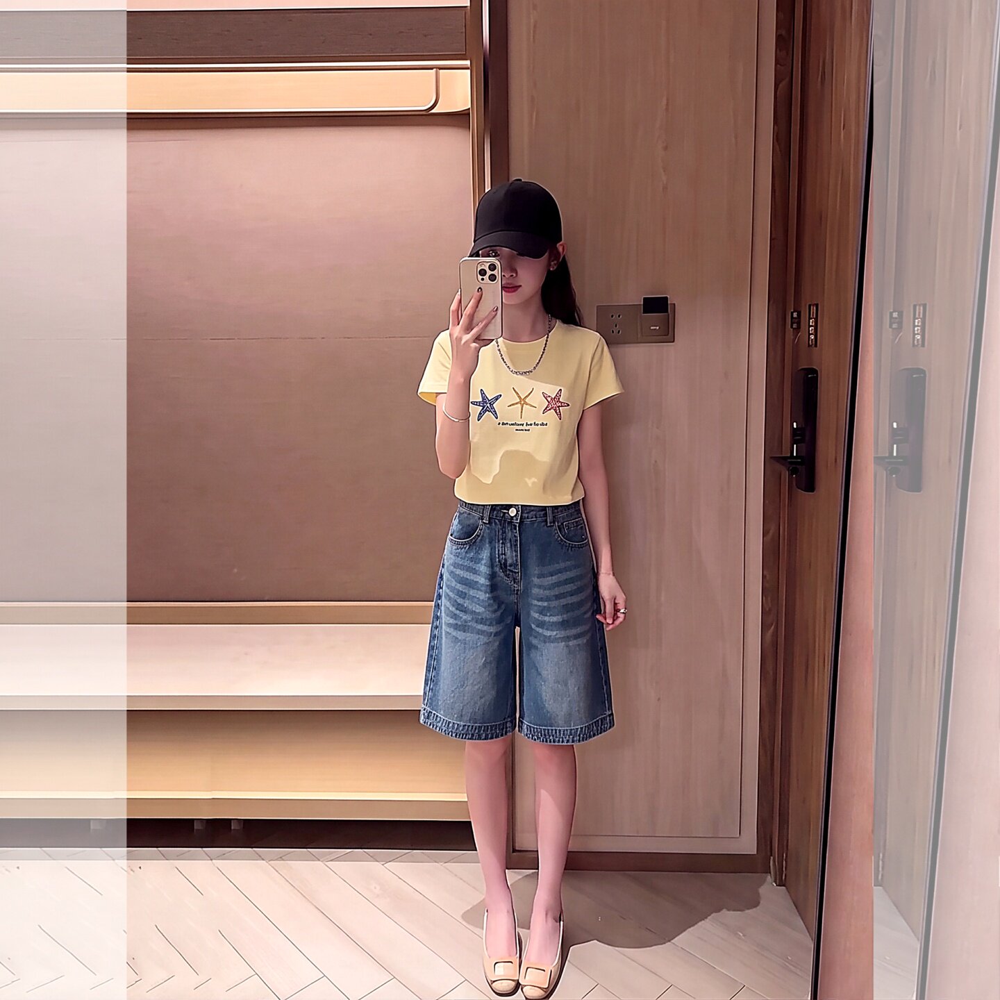 女童牛仔短裤套装夏装薄款2026新