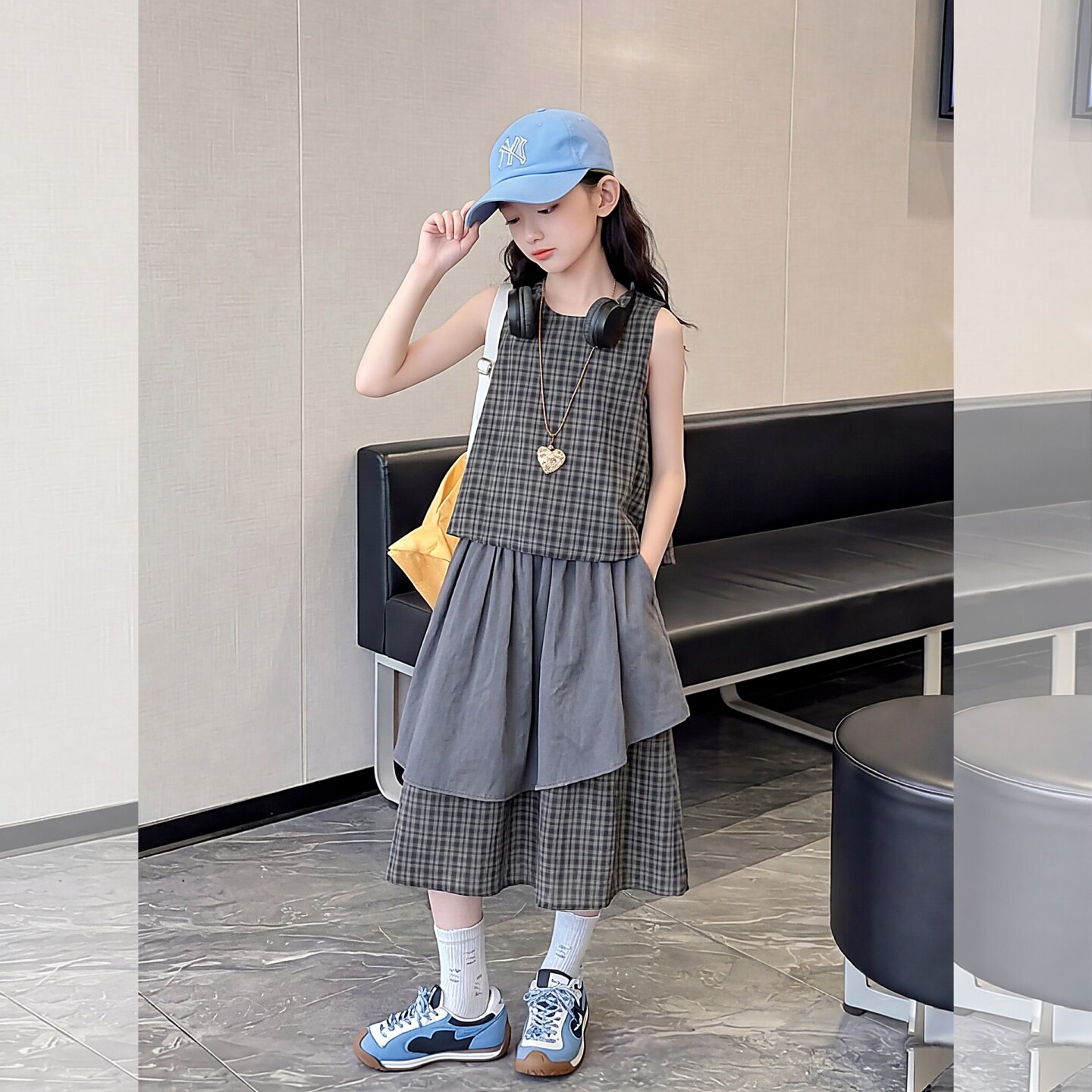 女童夏季2026新款中大童韩范穿搭