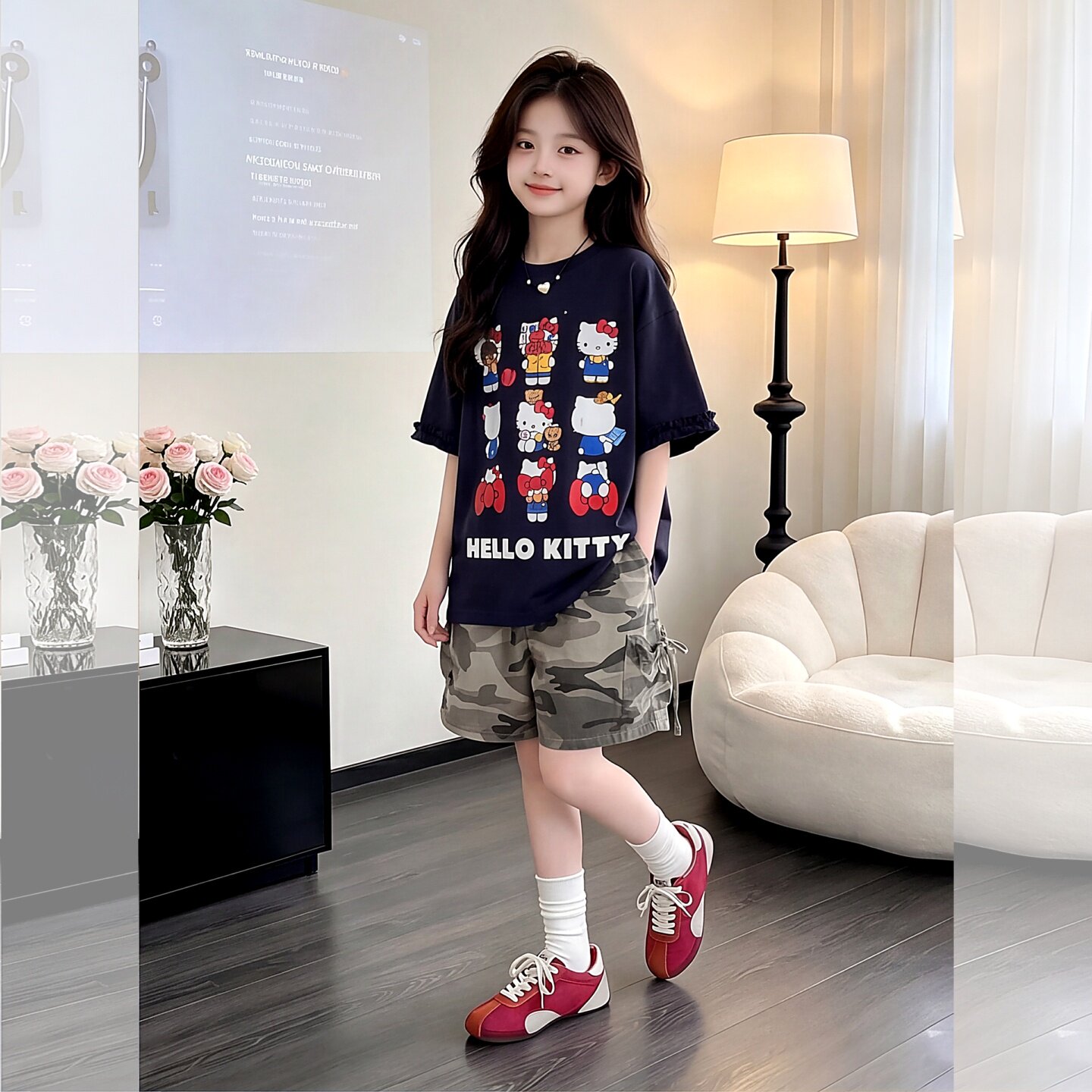 女童套装夏季2026新款大童韩版时