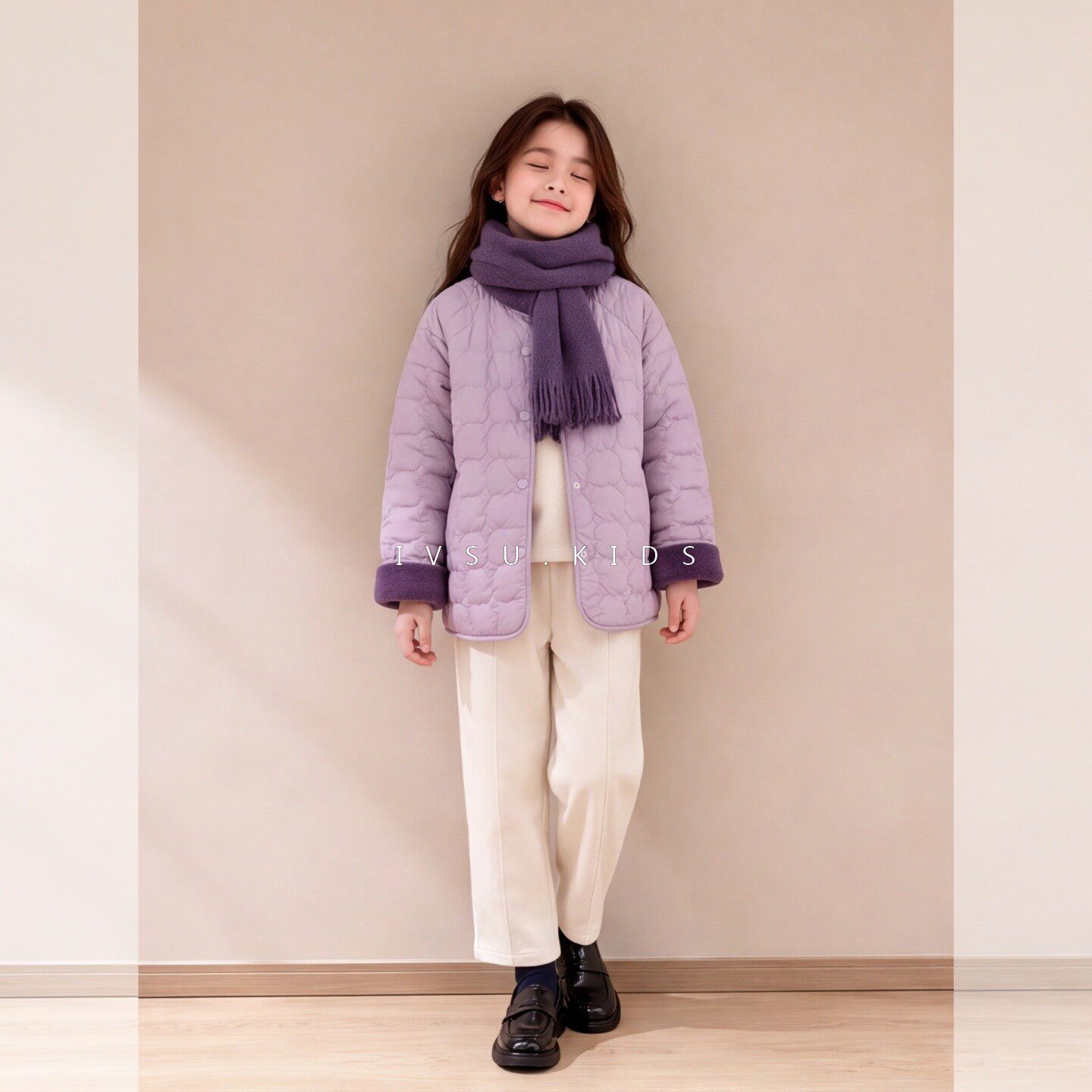 女童加厚棉服秋冬2026新款潮儿童