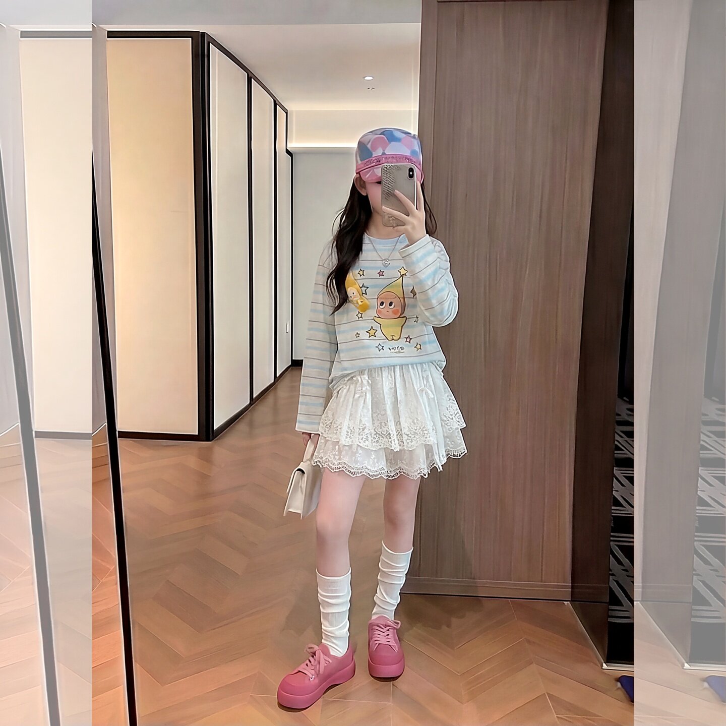 女童长袖T恤夏季防晒袖薄款2026