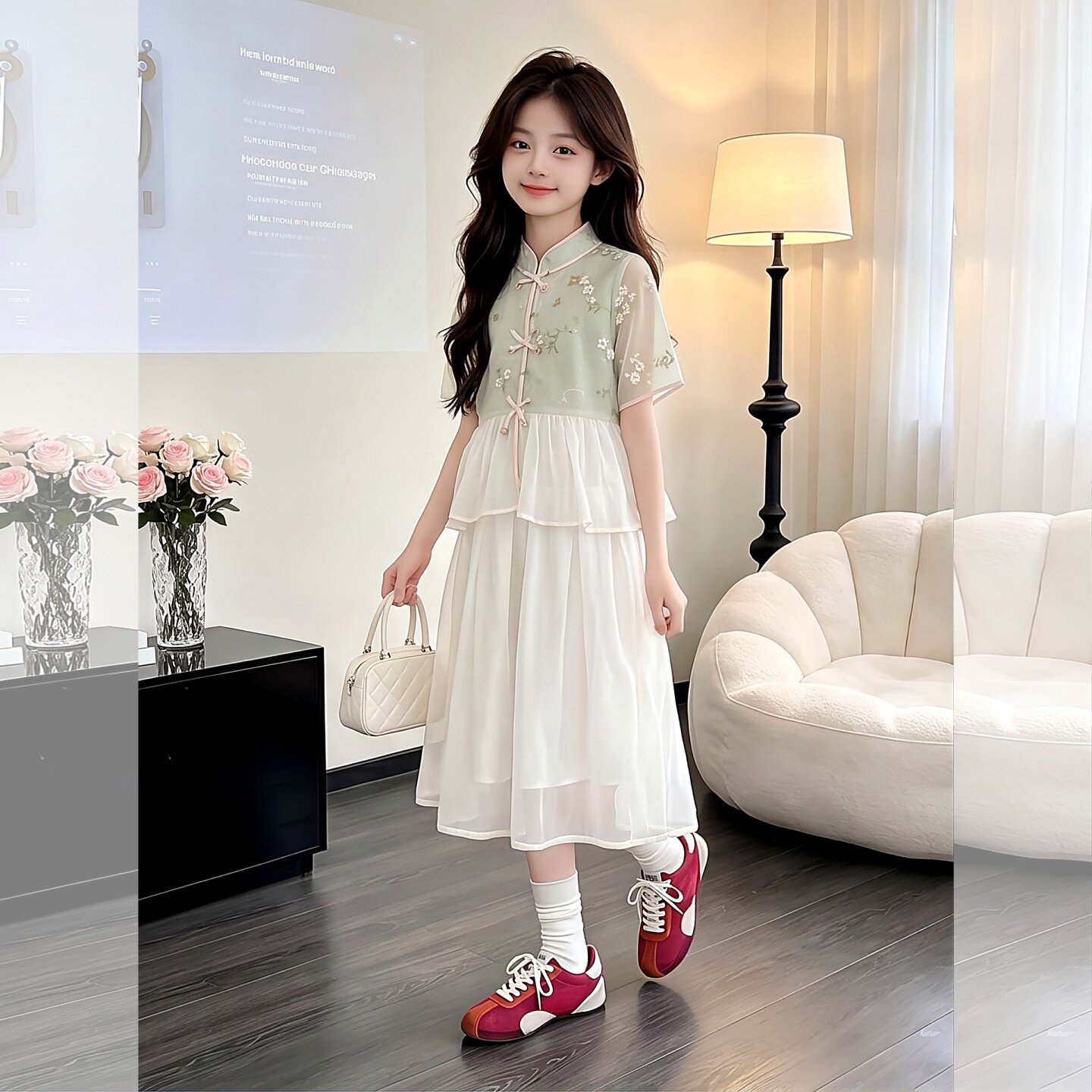 女大童汉服连衣裙夏装2026新款洋气女孩新中式公主裙国风夏季裙子
