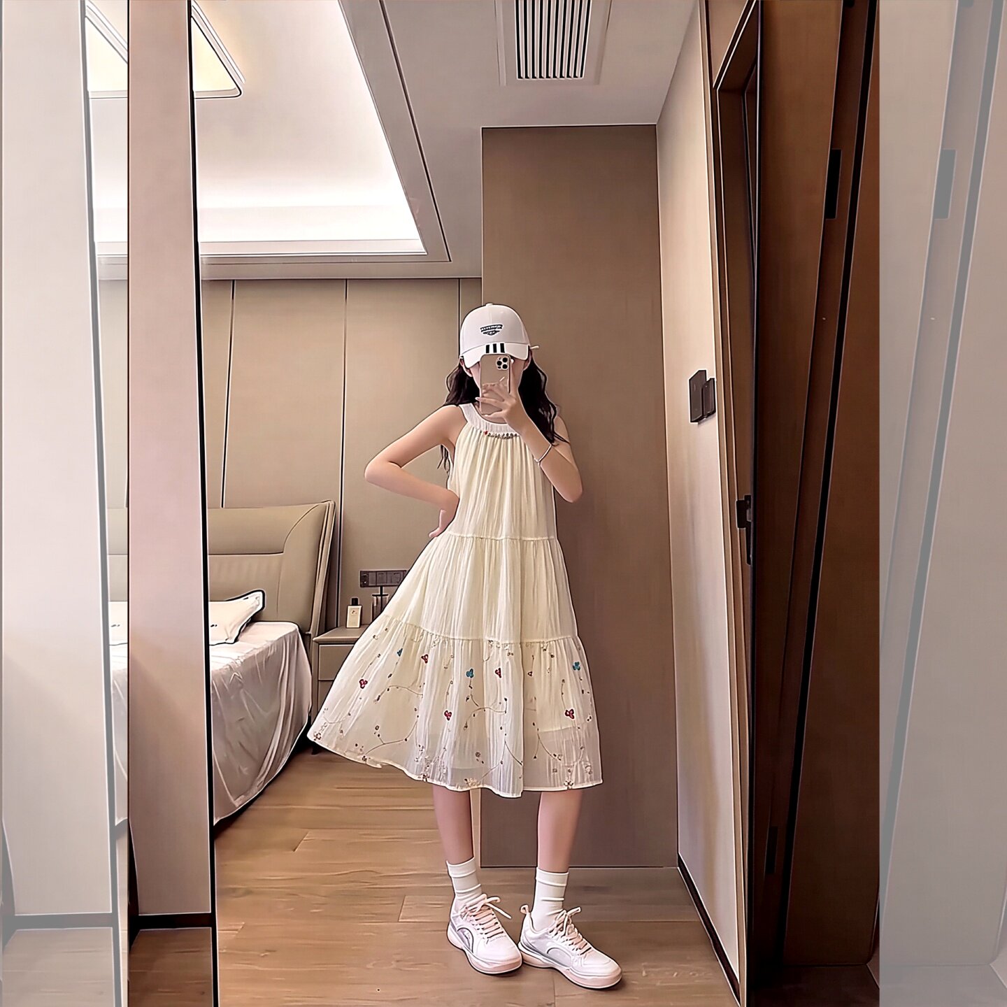 女童夏装甜美可爱无袖连衣裙2026