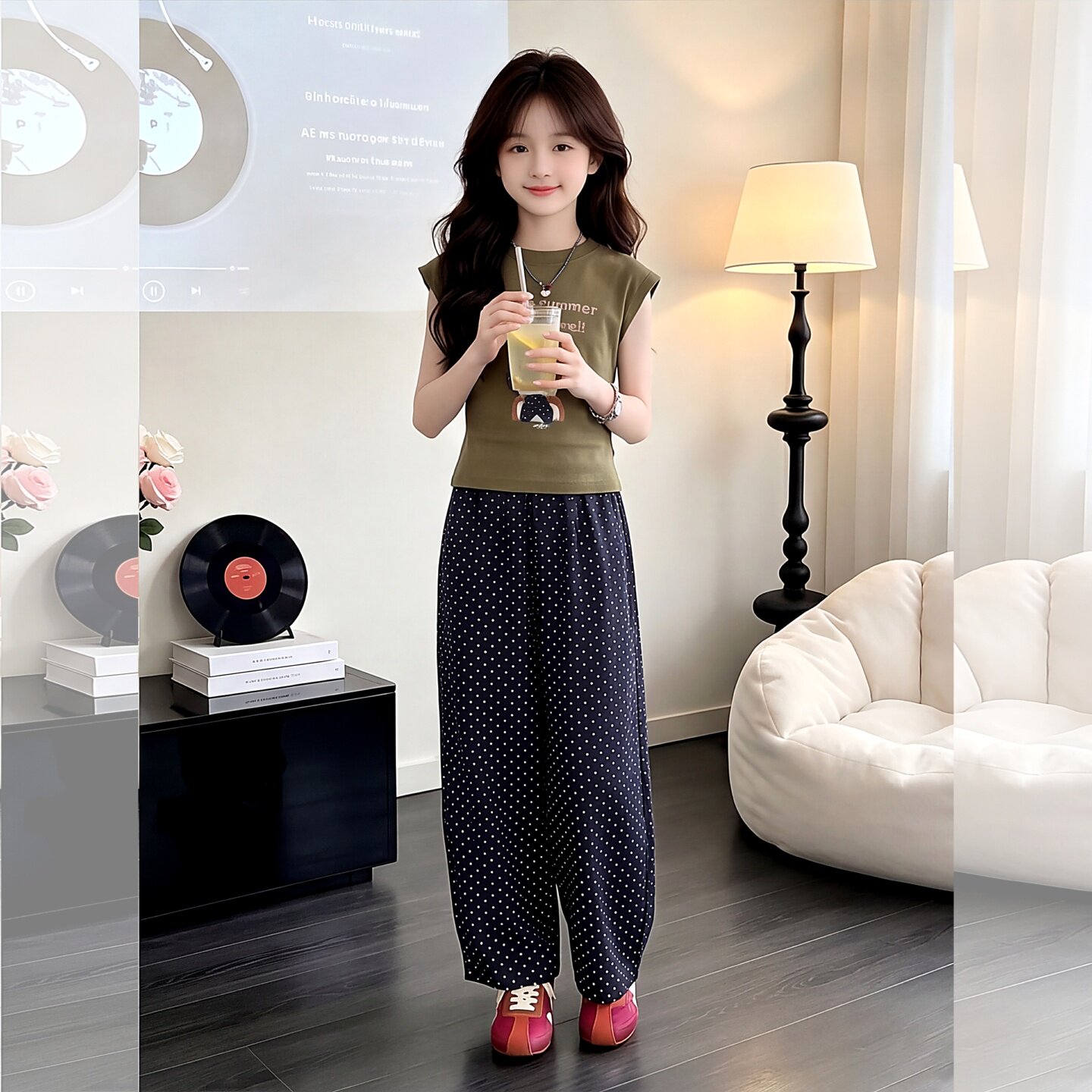 女童夏装套装2026新款中大童洋气