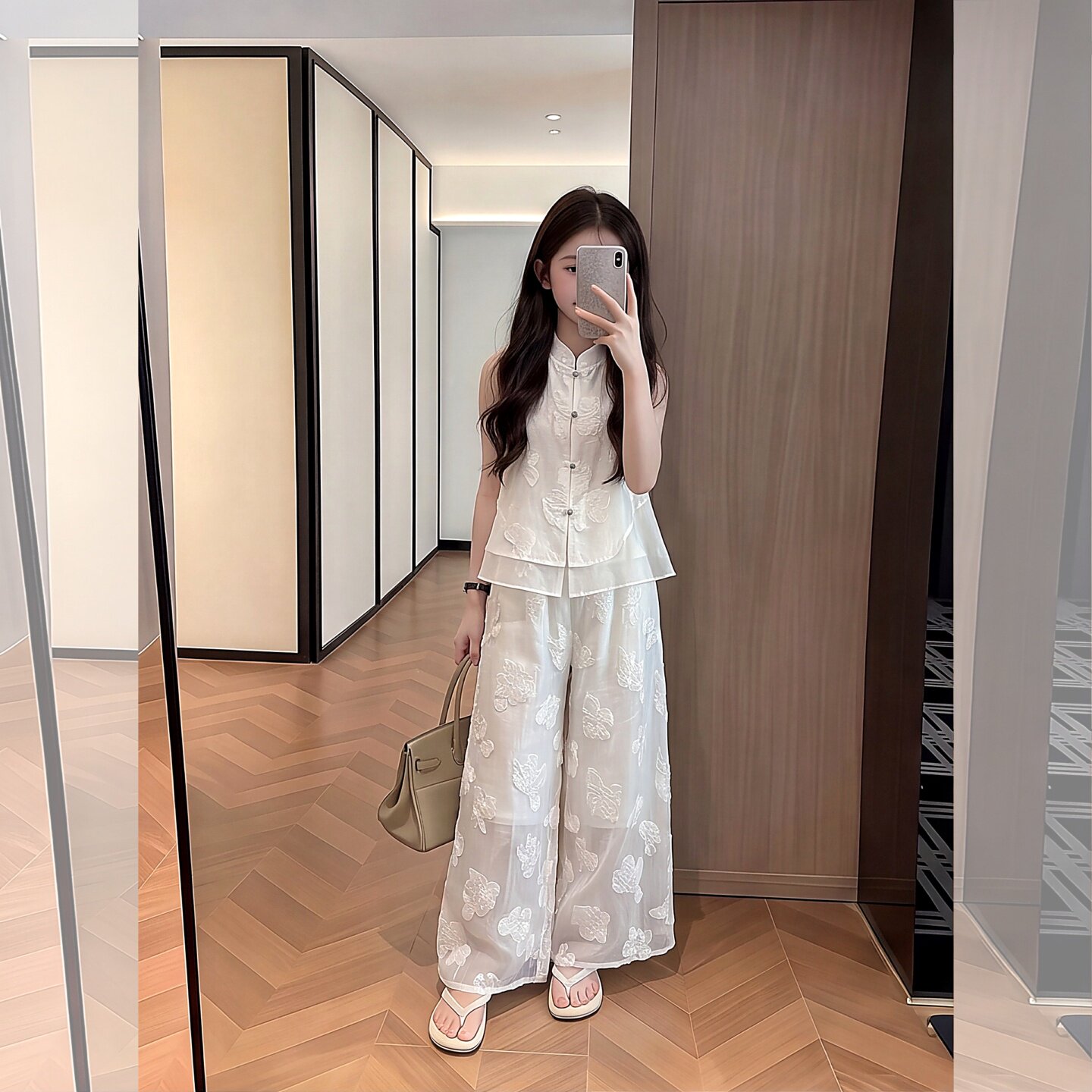 女童新中式提花套装夏装新款无袖