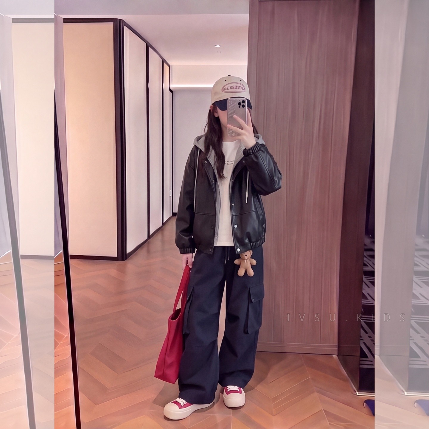 女童外套秋装中大童韩系穿搭假两