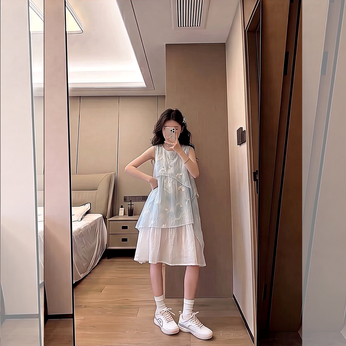 女童森系连衣裙夏季新款设计感不