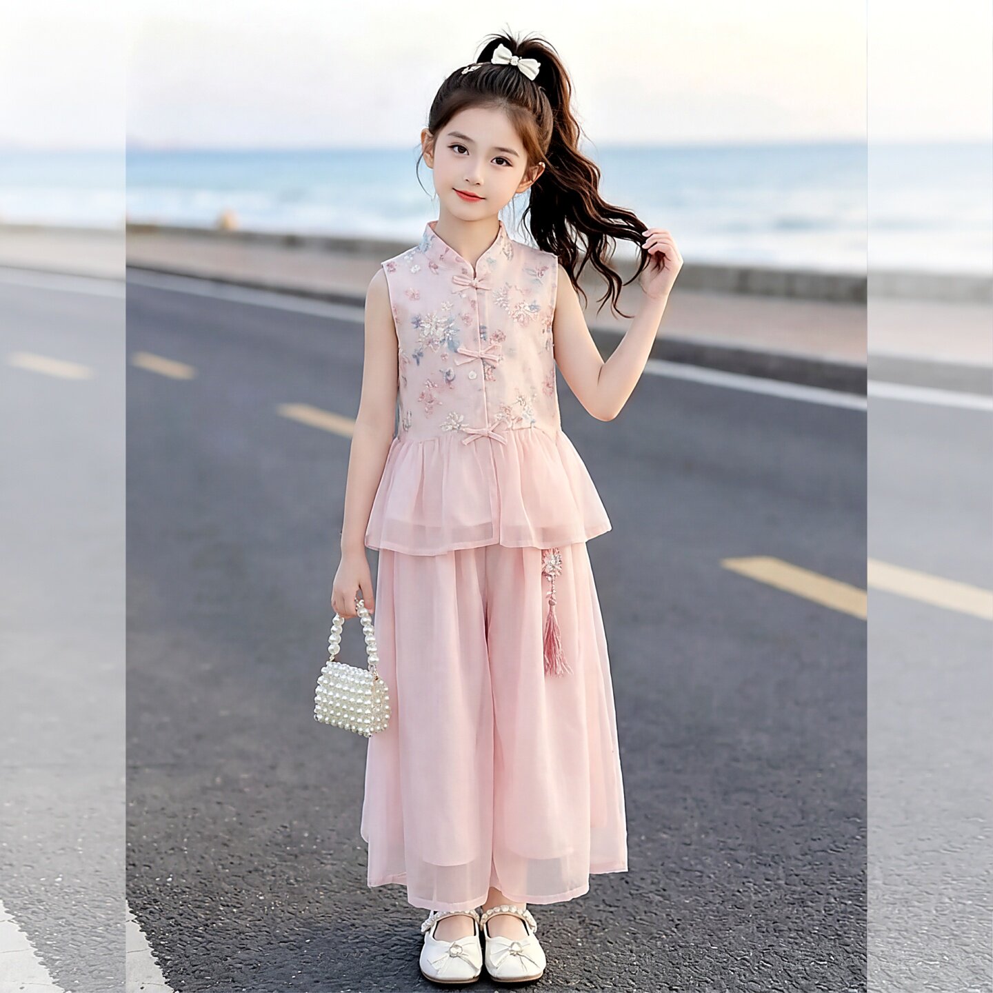 汉服女童裙子套装夏2026新款儿童