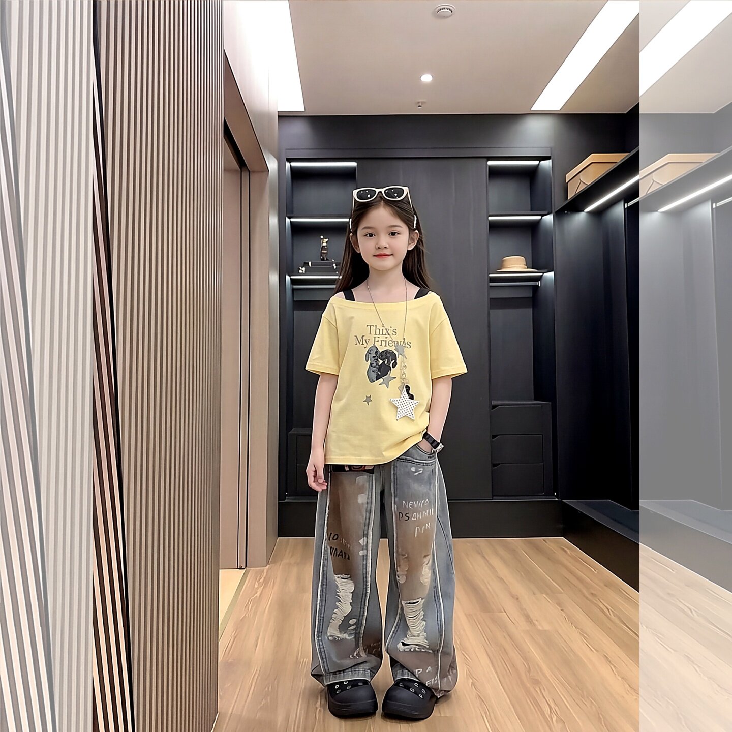 女童夏装套装2026新款女孩夏季美
