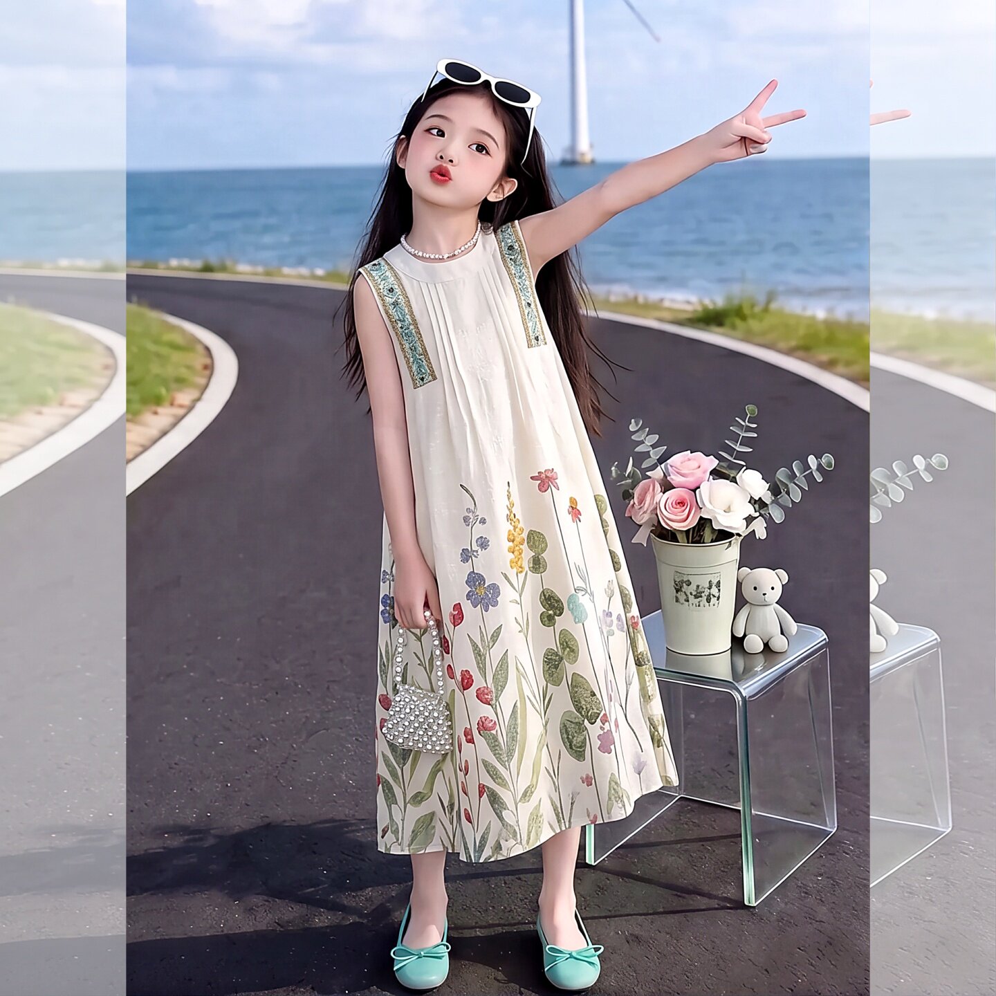女童夏季连衣裙2026新款儿童洋气