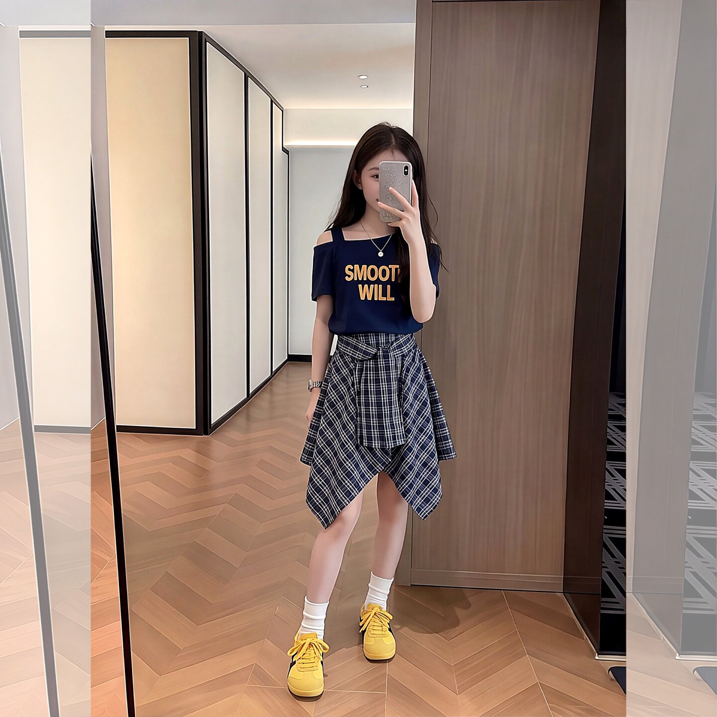 女童夏季套装2026新款儿童露肩短