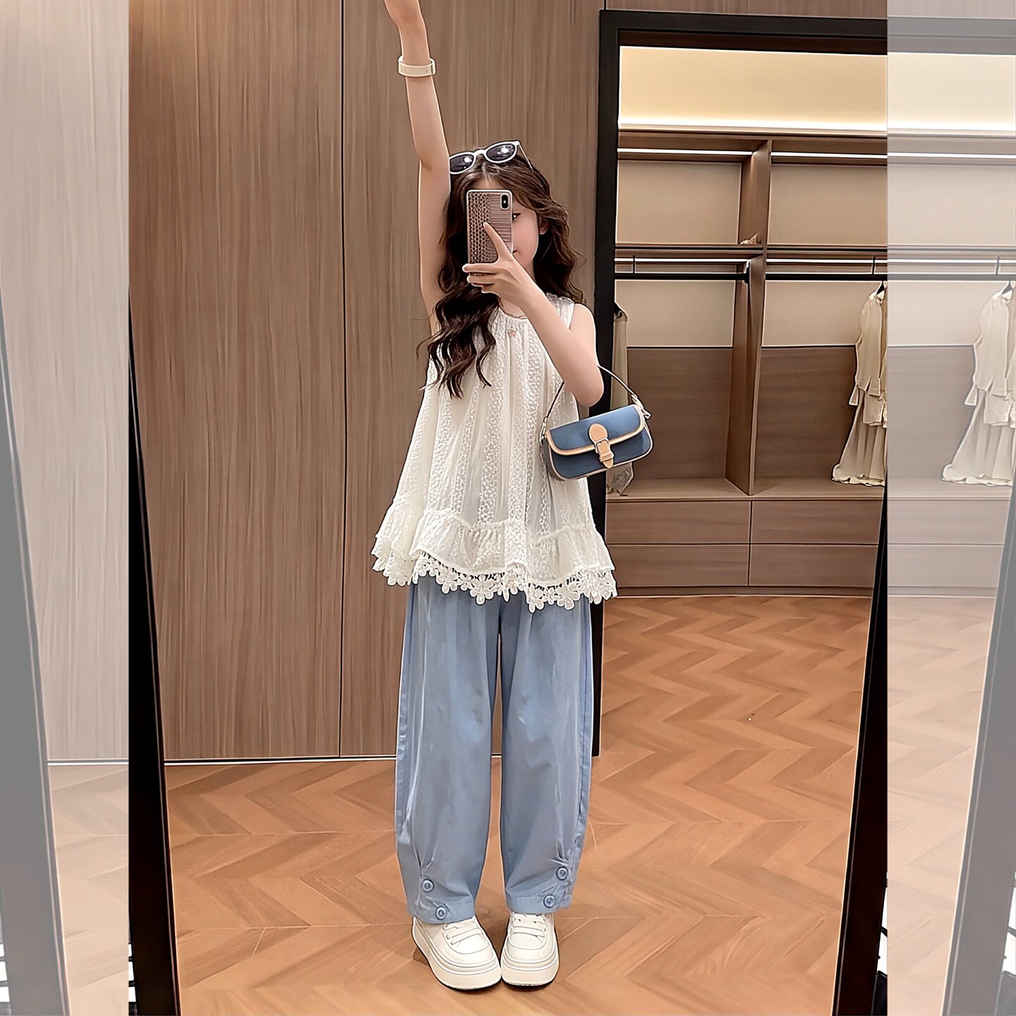 女童夏季套装2026新款儿童洋气无