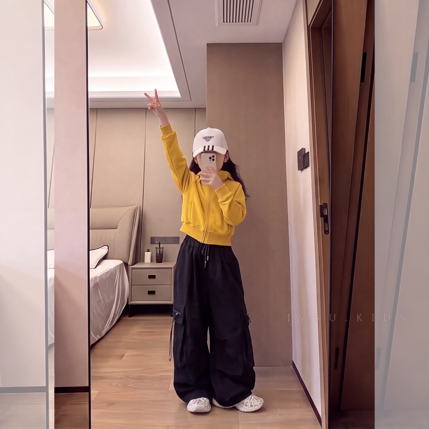 女孩黄色衣服套装2026新款秋装女