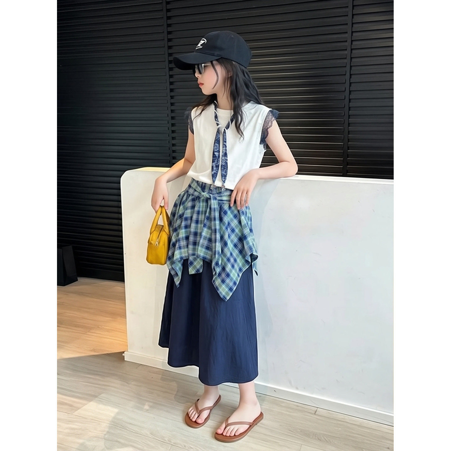 女童半身裙套装2026夏季新款