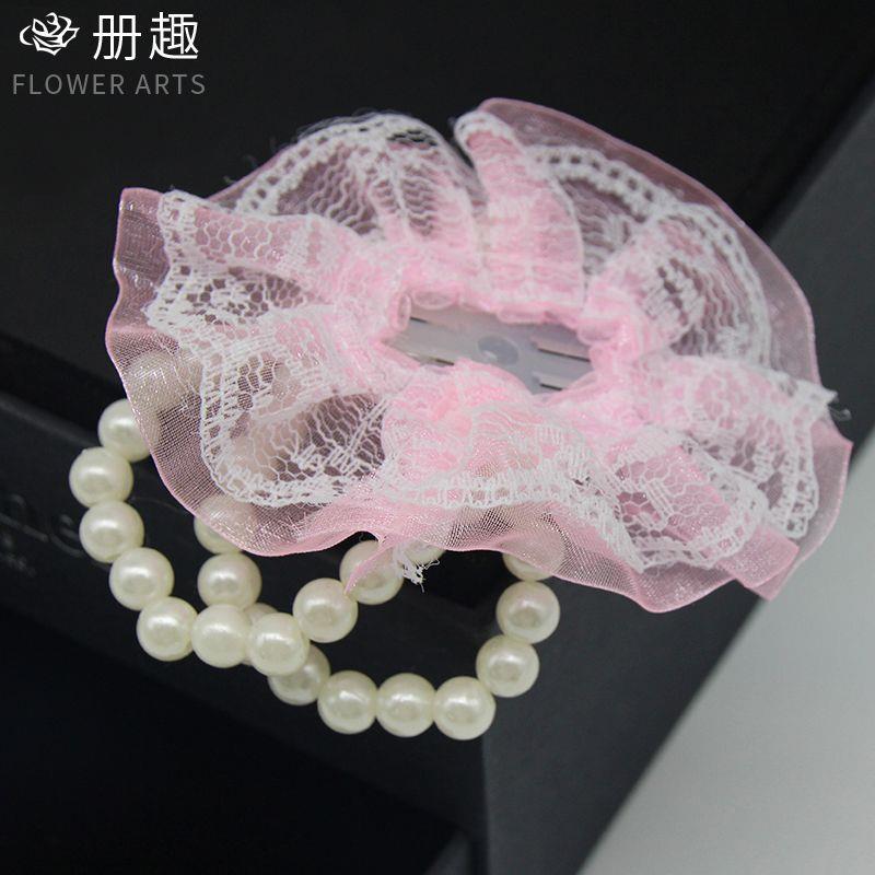 珍珠新娘手腕花婚礼庆典用品 DIY手工伴娘手腕花辅材韩式配饰