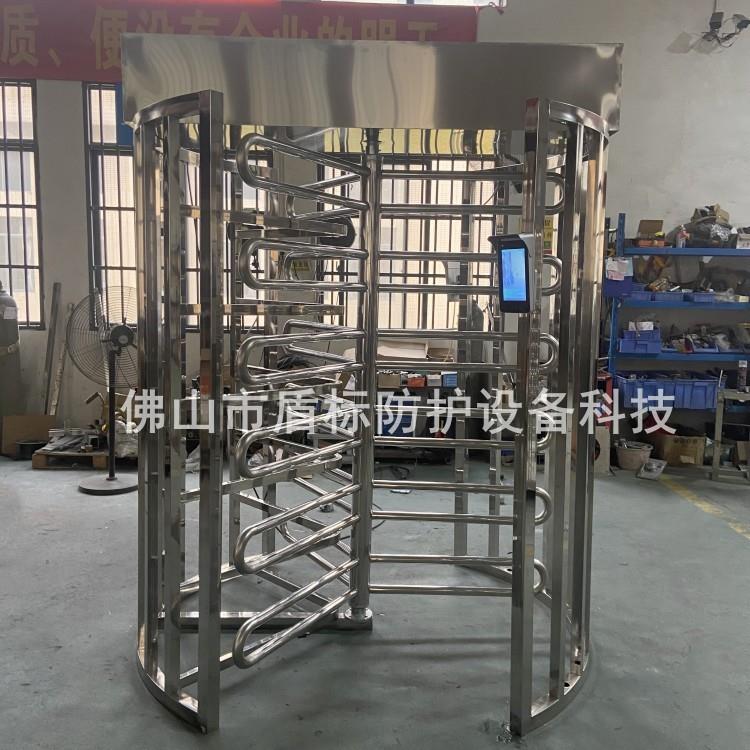 全封闭式防止回转旋转门智能刷卡不锈钢门禁通道转闸机车站单向匝