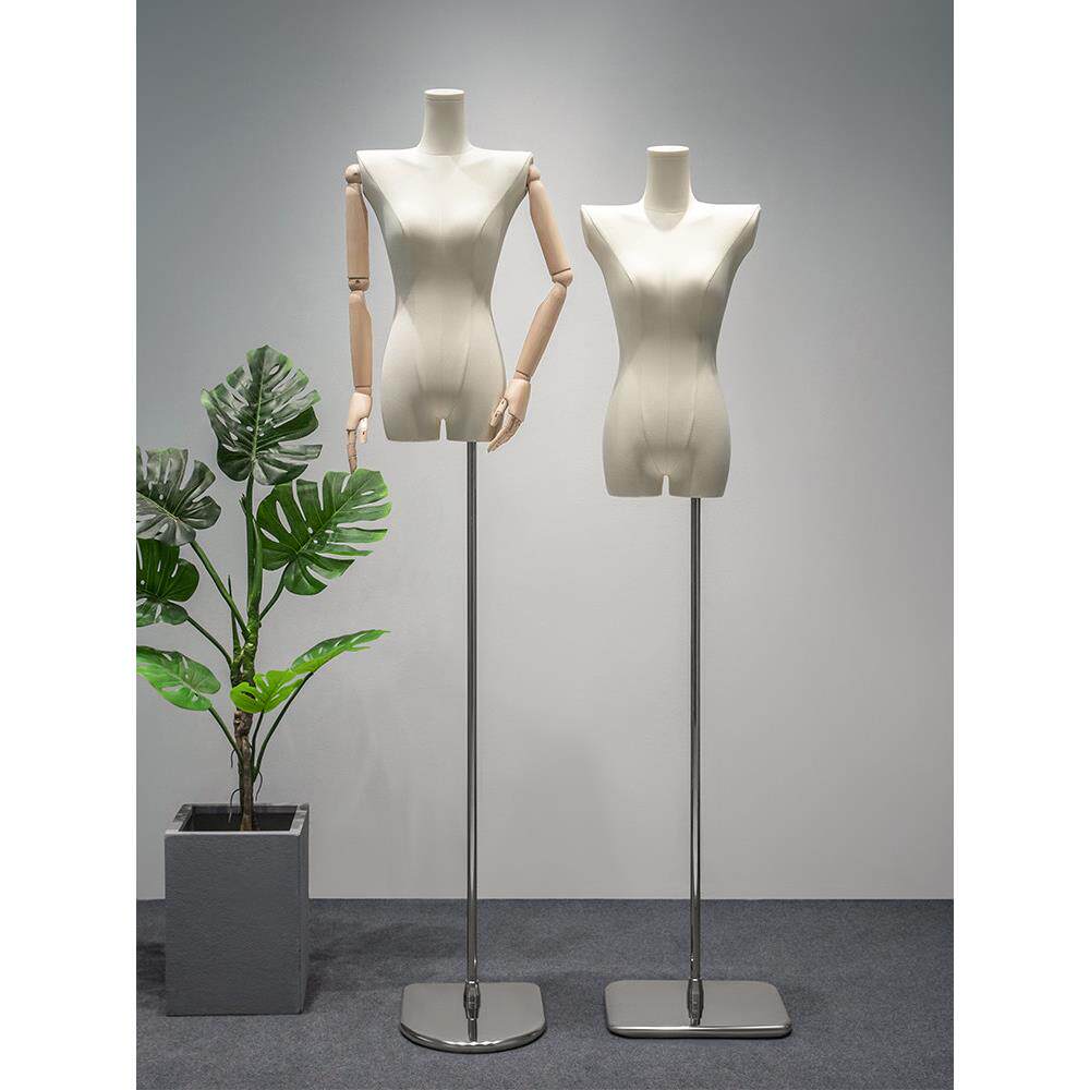韩版女装服装店大平肩模特道具女半身橱窗人体宽肩模特展示架全身
