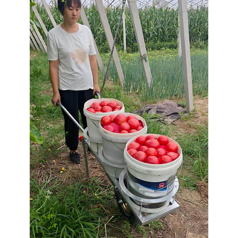 采摘运输车独轮车轻便手推懒汉车瓜果蔬菜多用途运输工具车