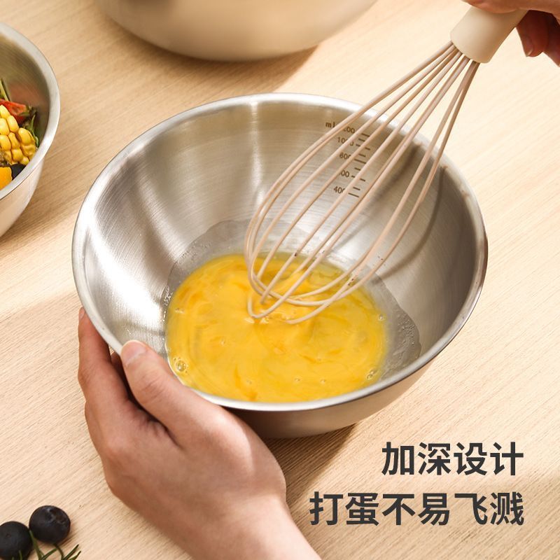 316不锈钢打蛋盆烘焙加深