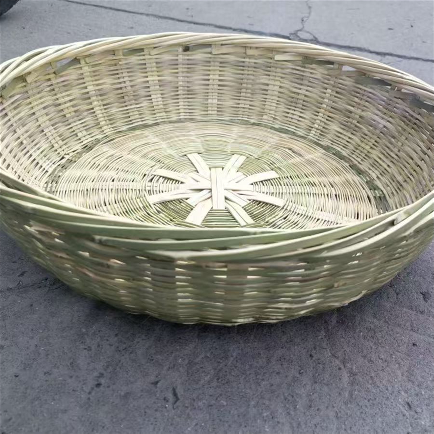 竹制品篮子家用编织盛馒头