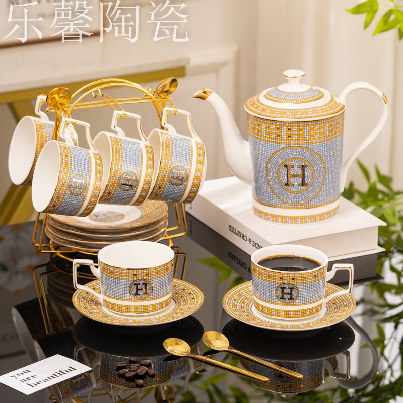 欧式陶瓷咖啡杯套装高颜值