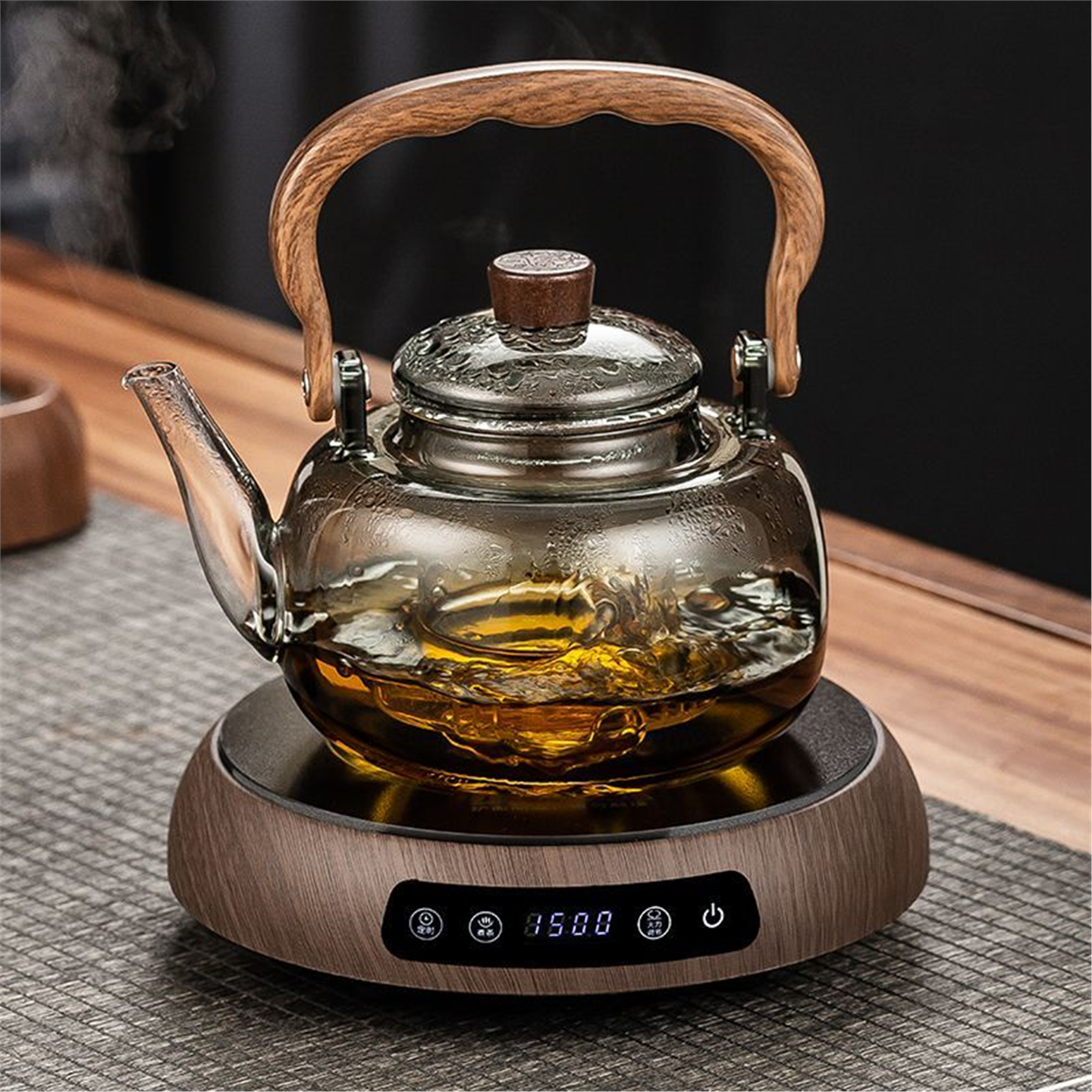 煮茶耐热煮多功能家用电陶炉新款玻璃烧茶壶茶壶壶水壶套装器养生