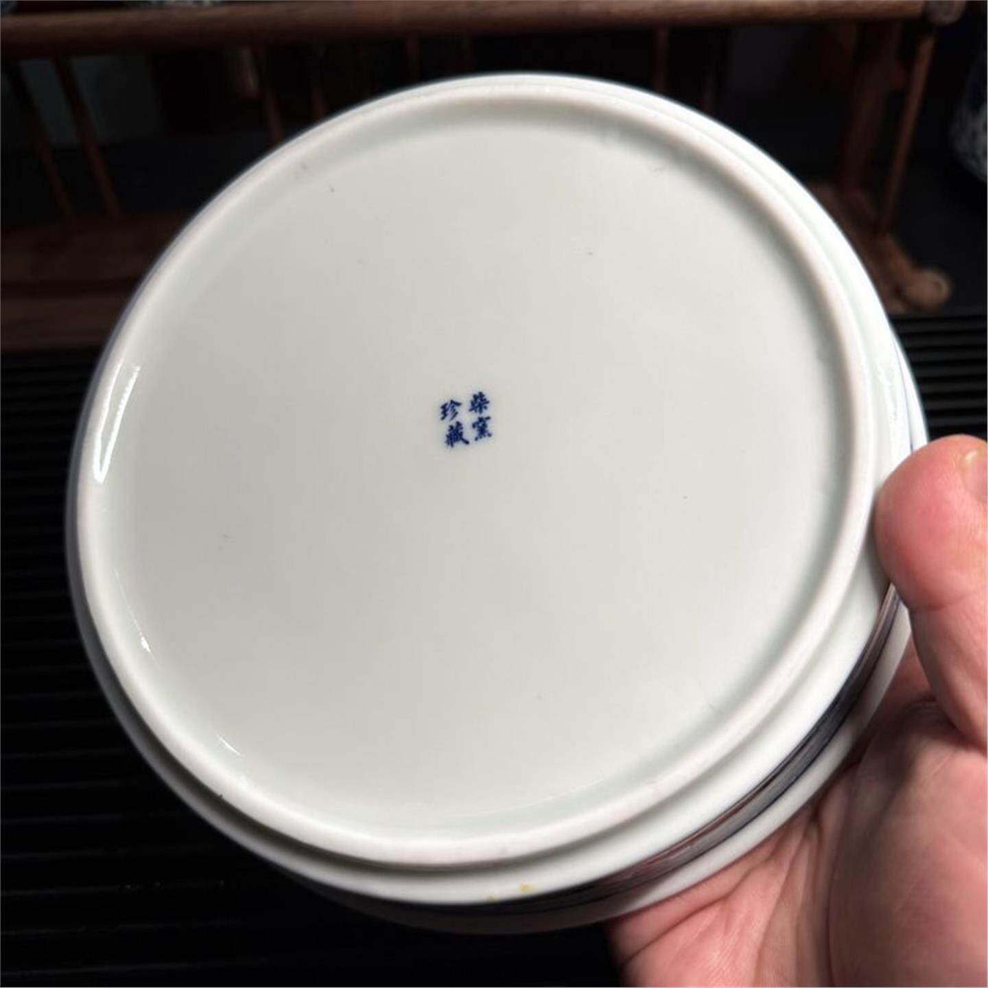 家用承器盖碗茶复古青花缠枝莲茶具喝茶盘台干泡茶托紫砂壶陶瓷壶