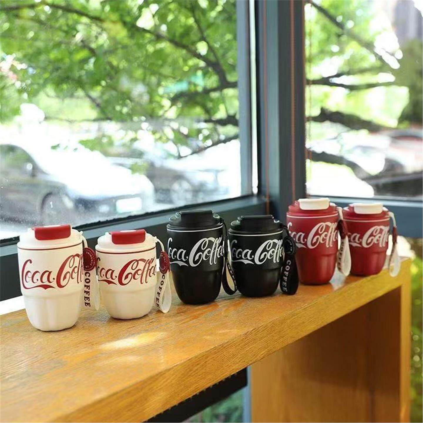 咖啡杯便携式新款小咖啡杯咖啡杯双饮容量直饮可爱口吸管保温南瓜