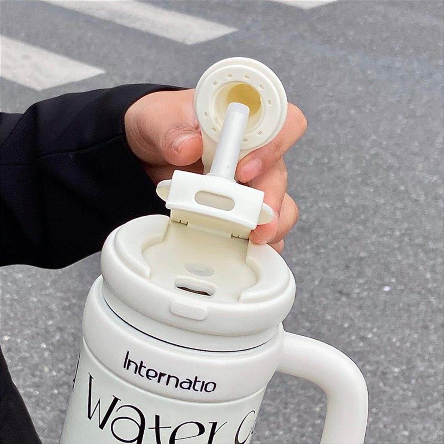 保温杯大容量风便携ins杯子吸管水杯冰霸杯女生高颜值新款2026