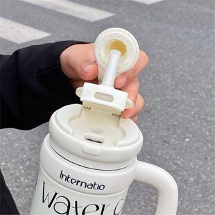 保温杯大容量风便携ins杯子吸管水杯冰霸杯女生高颜值新款2026