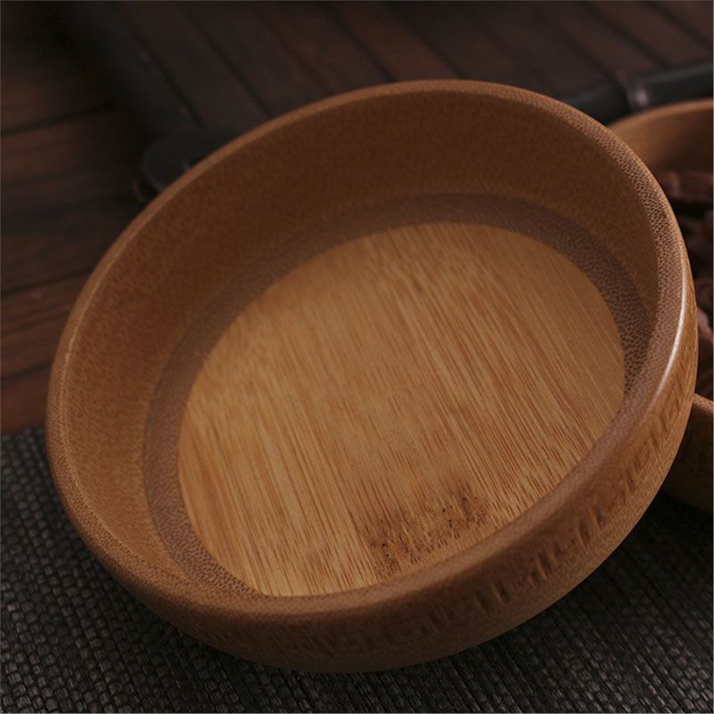 中式竹碗糕点盘茶托精品盒