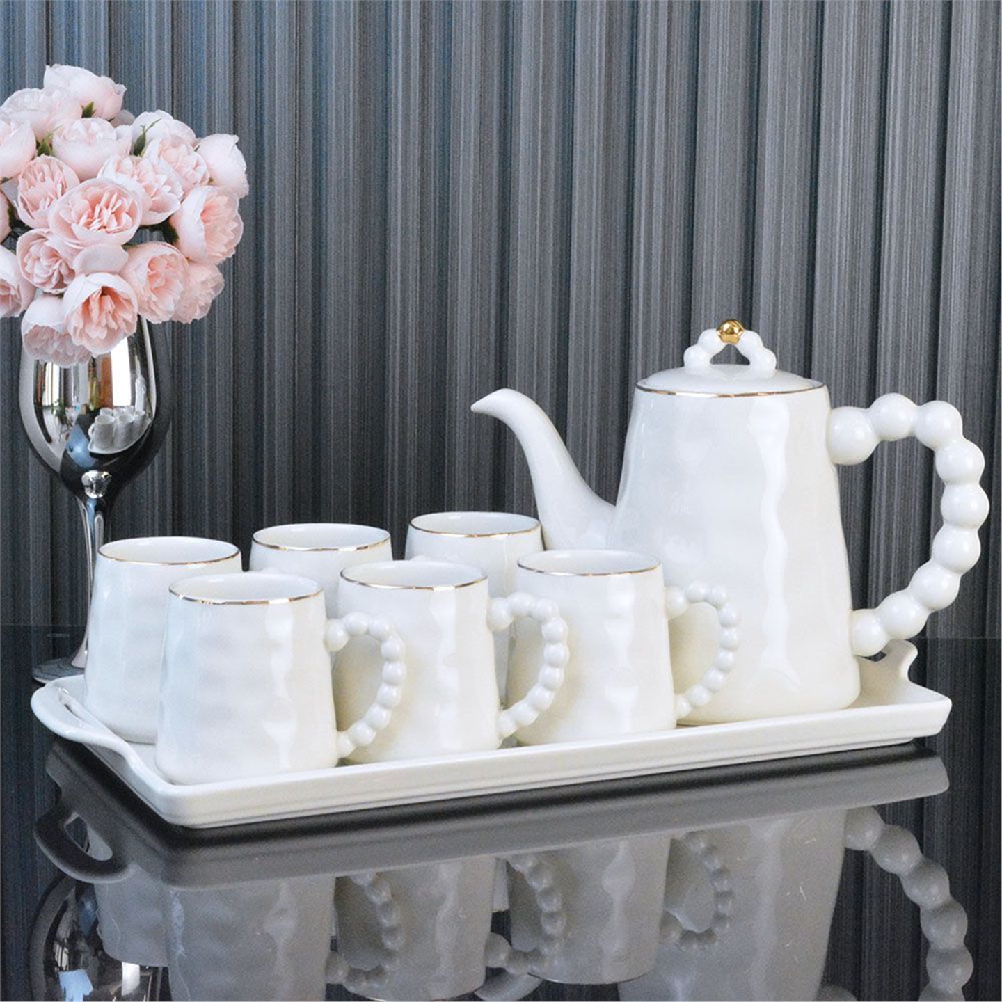 水具家用陶瓷壶耐高温茶杯
