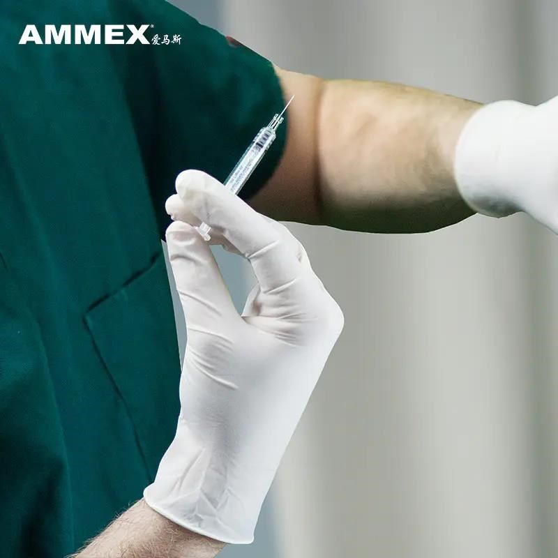 爱马斯一次性手套乳胶橡胶食品餐饮家务用实验室美容院专手套加厚