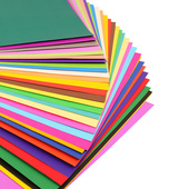 4k彩色双面卡纸200g克厚学生幼儿园黑色手工纸大张白色硬卡纸4开