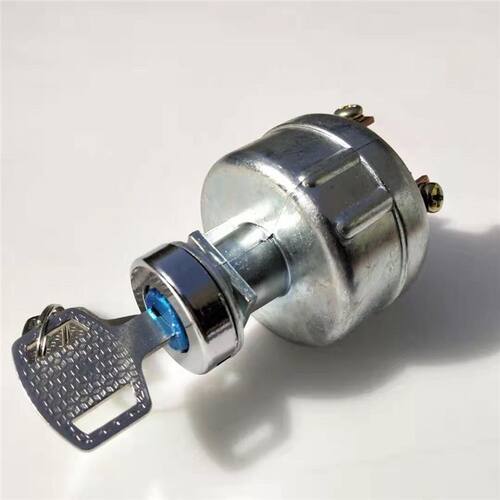 通用JK406B启动点火锁预热起动钥匙开关工程车挖掘机杭州叉