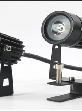 led室外防水七彩小射灯瓦楞灯1w3w插地灯红绿蓝户外广告灯12v24v