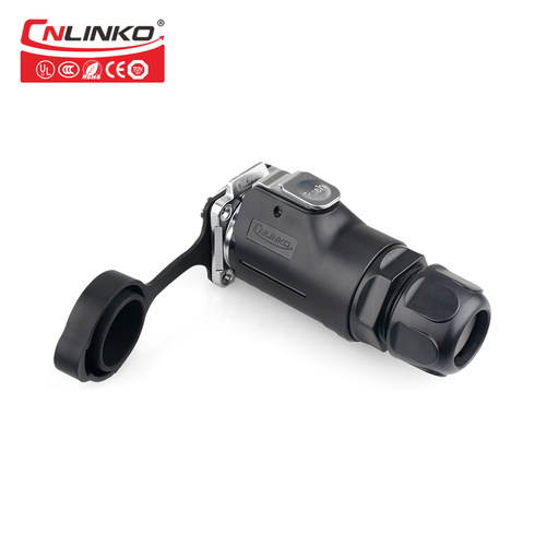 凌科LP28大功率50A新能源锂电池公母防水航空连接器插头插座2-8芯