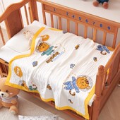 夏季 儿童纯棉毛巾被大人全棉纱布空调毯幼儿园午睡盖毯棉纱夏凉被