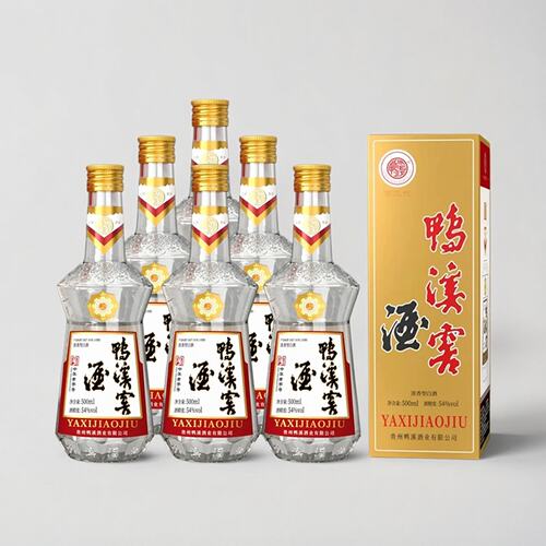 【官方正品】整箱贵州鸭溪窖54度复古玻鸭浓头酱尾浓香型白酒