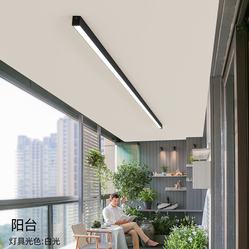 户外壁灯防水别墅庭院阳台室外照明墙灯阳光房长条超亮露台吸顶灯