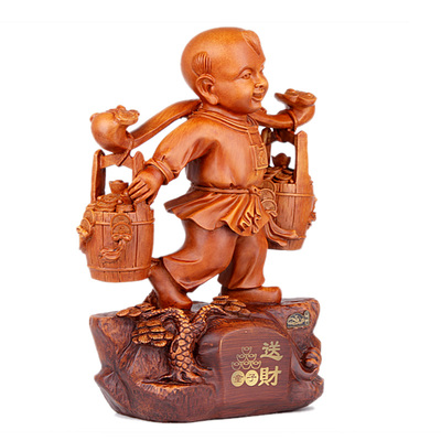 景裕泰 送财童子摆件 礼品婚庆结婚送礼乔迁礼品书房客厅吉祥礼品