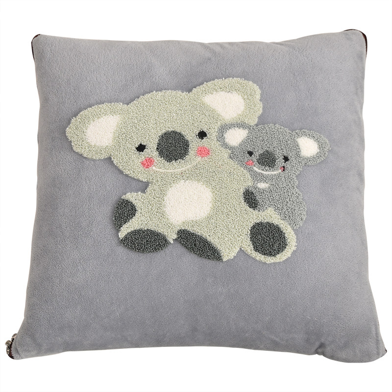 车用抱枕被子两用珊瑚绒汽车载车内空调被多功能折叠加厚车上一对