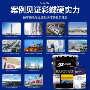 彩蝶环氧煤沥青防腐漆水泥管道防腐油漆污水池防腐漆黑色油漆