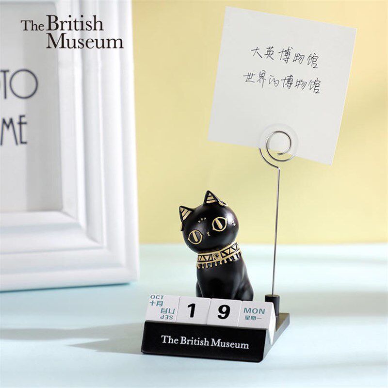 大英博物馆安德森猫迷你日历便签夹手机架生日礼物可爱卡通治愈系